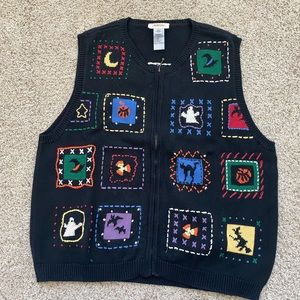 Talbots Halloween Sweater Vest